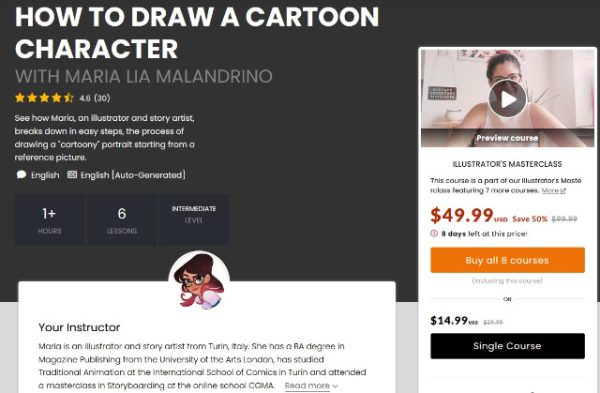 [21-draw] Как нарисовать мультипликационного персонажа / How to Draw a Cartoon Character [Мария Лия Маландрино]