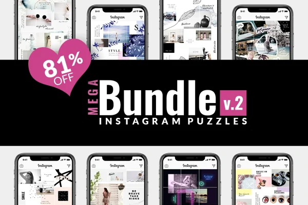 [creativemarket] Mega Bundle v. 2 Instagram Puzzle