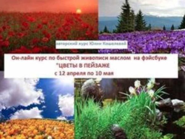Цветы в пейзаже [Юлия Кошелева]