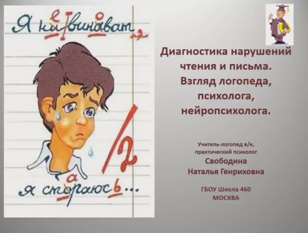 Диагностика нарушений чтения и письма у школьников. Точки зрения логопеда, психолога и нейропсихолога [Наталья Свободина]