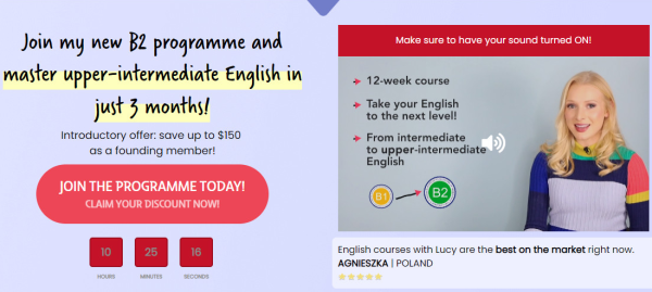 [English with Lucy] Программа B2 и уровень Upper-Intermediate за 3 месяца [Lucy Bella Simkins]