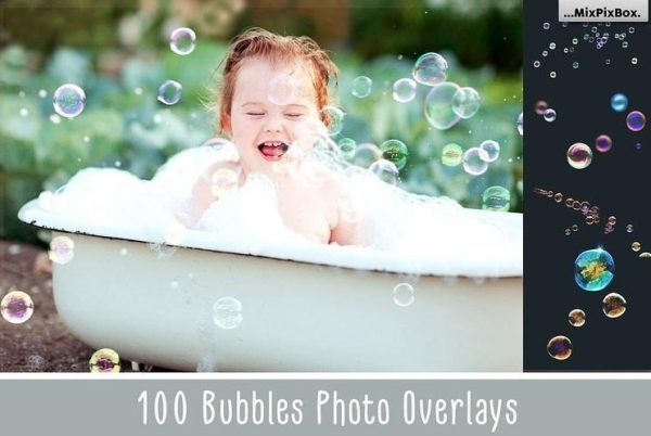 Фотоналожения Пузырьки.100 Bubbles Photoshop Overlays [MixPixBox]