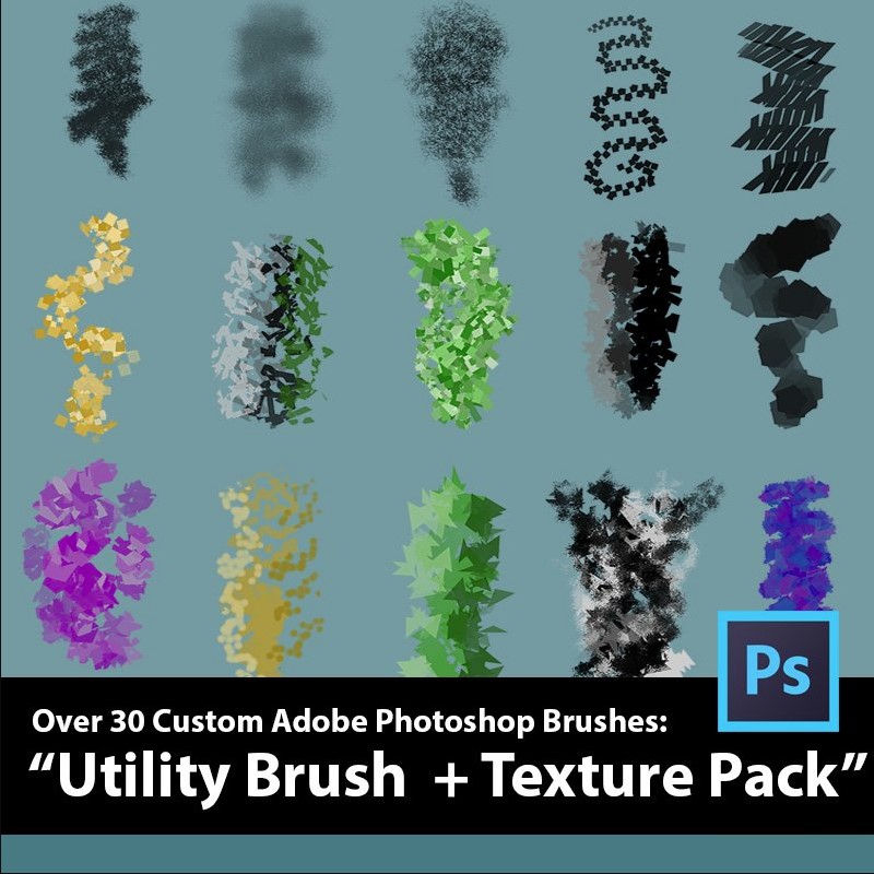 Кисти и текстуры для фотошоп / Utility Photoshop Brush & Texture Pack [Аарон Блейз]