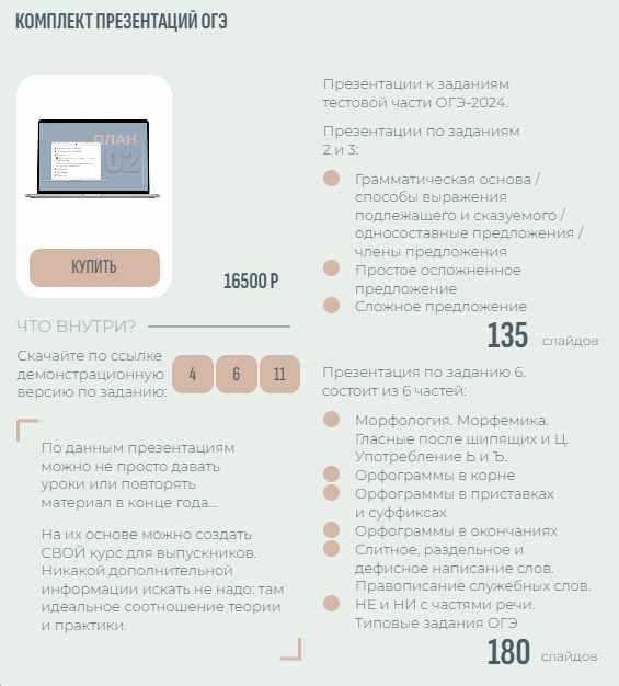 Комплект презентаций ОГЭ [Ирина Голубева, Ирина Колышкина]