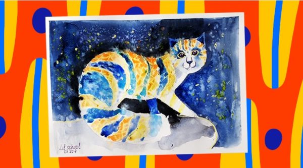 [Lil School] Как нарисовать кота в стиле Гауди