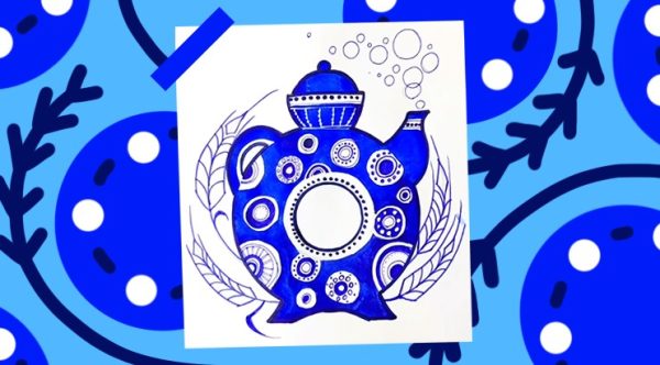 [Lil School] Как нарисовать квасника в технике зенарт [Марина Завадская]