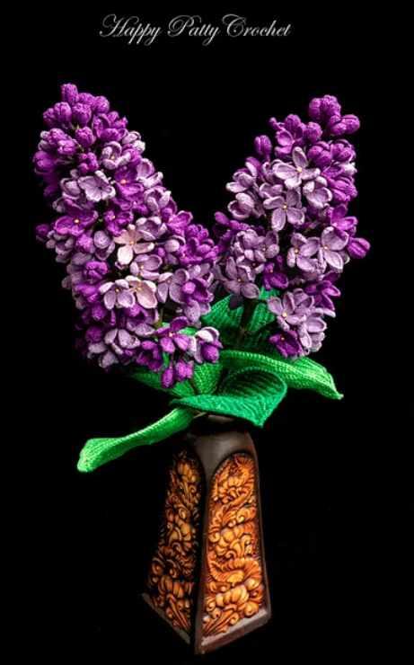 Lilac Flower/Сиреневый цветок [HappyPattyCrochet]