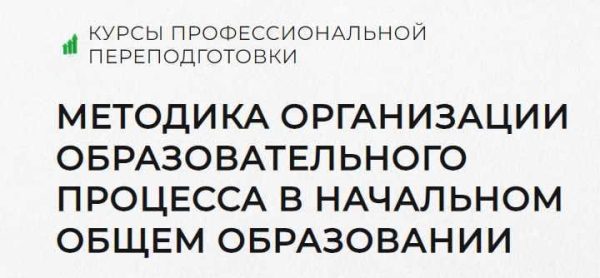 [Луч знаний] Методика организации образовательного процесса в начальном общем образовании. Тариф 1000 ч