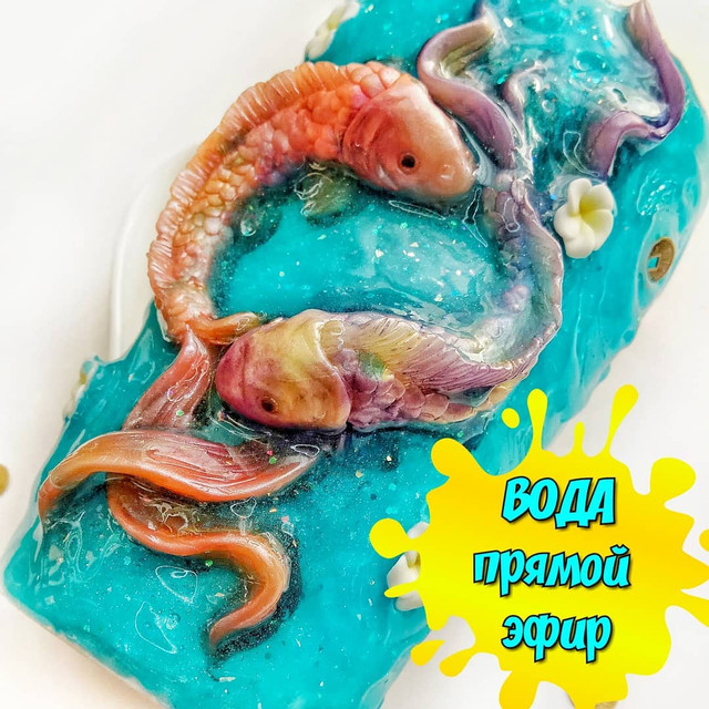 Мастер-класс Декор кружки эпоксидной смолой Вода [Татьяна Черрипицца]