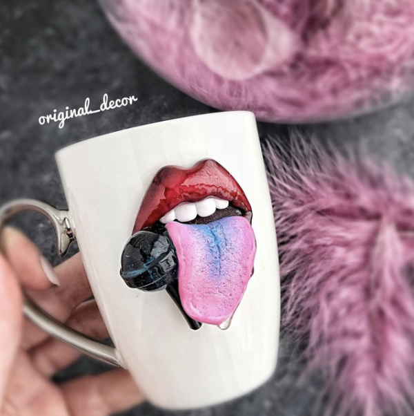 Мастер класс Сладкие губки на кружке [my_original_mk]