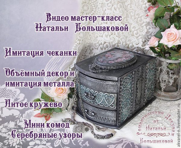 Мини-комод Серебряные узоры [Наталья Большакова]