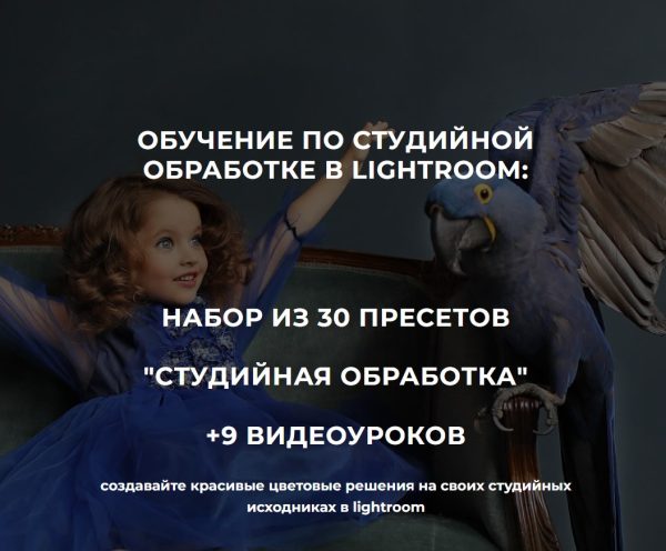 Обучение по студийной обработке в Lightroom, 2024 [Анна Рогова]