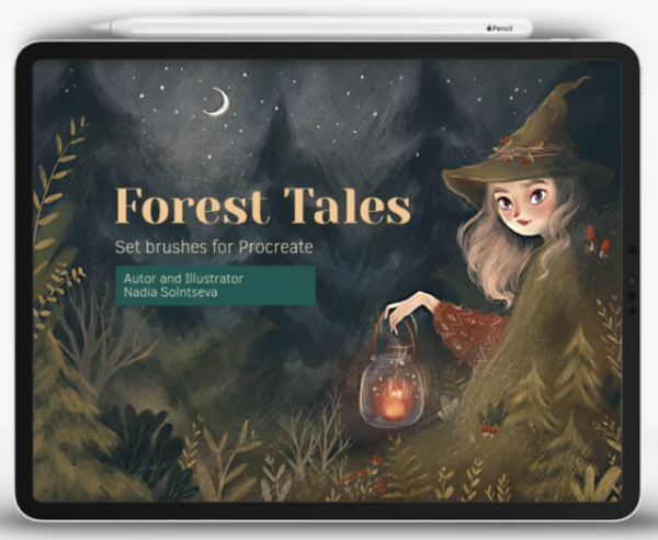 Procreate brushes Forest Tales [Bocadebra]