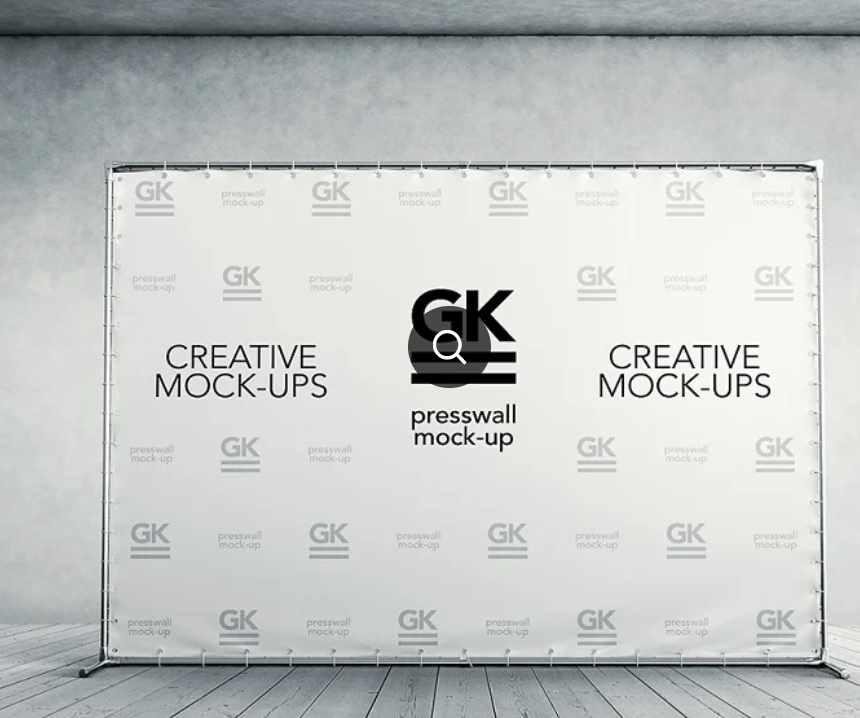[PSD] 3D Press Wall / Banner Mock Up