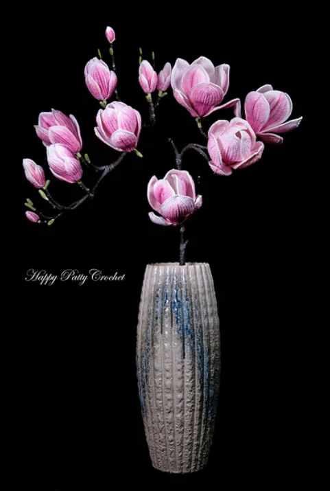 Saucer Magnolia/Магнолия [HappyPattyCrochet]
