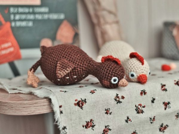[Straw Animals] Мастер-класс по вязанию курицы крючком  1 [Юлия Устименко]