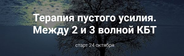 Теория пустого усилия. Между 2 и 3 волной КБТ. 2019 [Антон Бурно]