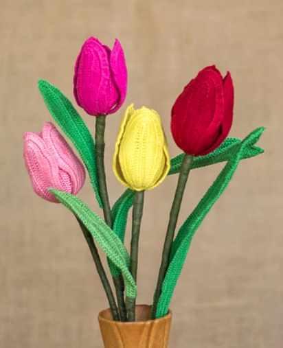 Tulip Flower/Тюльпан [HappyPattyCrochet]
