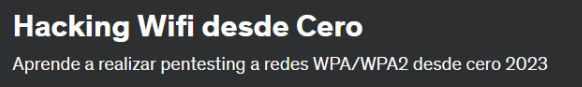 [Udemy] Взлом Wi-Fi с помощью Cero [Kevin Veizaga]