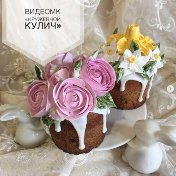 Видео МК Кружевной кулич [Надежда Коломейцева]