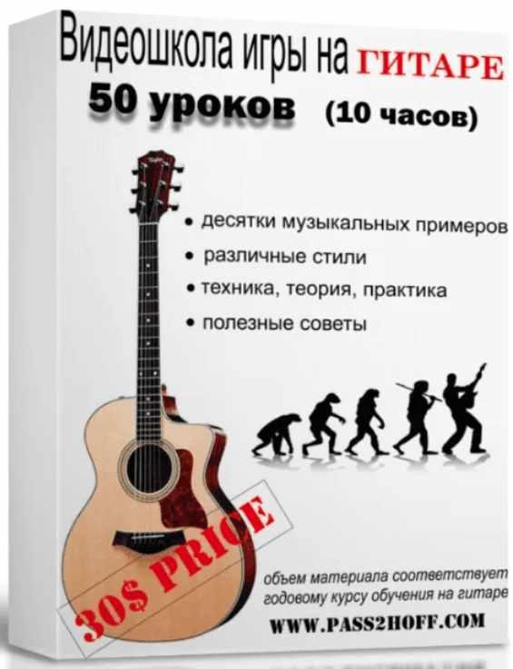 Видеошкола игры на акустической гитаре [Вася Пастухов]