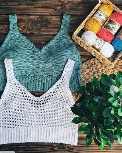 [вязание] Описание кроп-топа на резинке с вытачками [katusha_knitting]