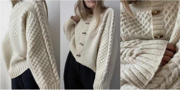 [Вяжи.ру] Кардиган оверсайз Haraboji [Aeggyknit]