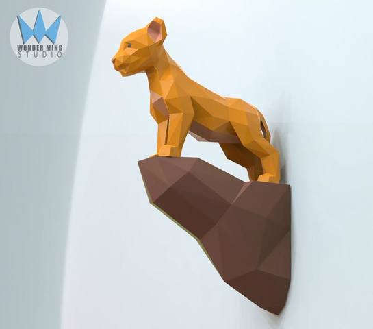 [WonderMingStudio] Король Лев Симба. Papercraft