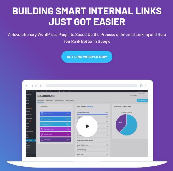 [WordPress] Link Whisper  революционный плагин WordPress для ускорения процесса внутренних ссылок и повышения вашего рейтинга в Яндекс, Google