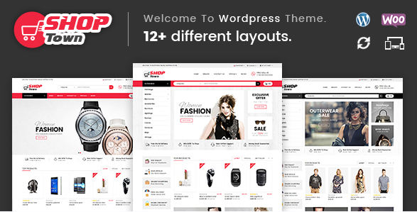[WP] Shop Town  многоцелевая WooCommerce тема