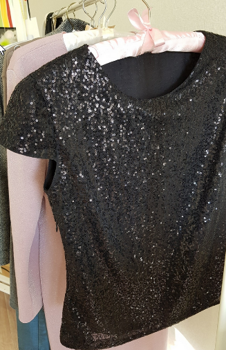 [Angel A dress] Топ с пайетками [Анжелика Поздеева]