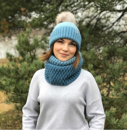 [annvi_knits] Снуд узором кожа дракона [Анна Винокурова]
