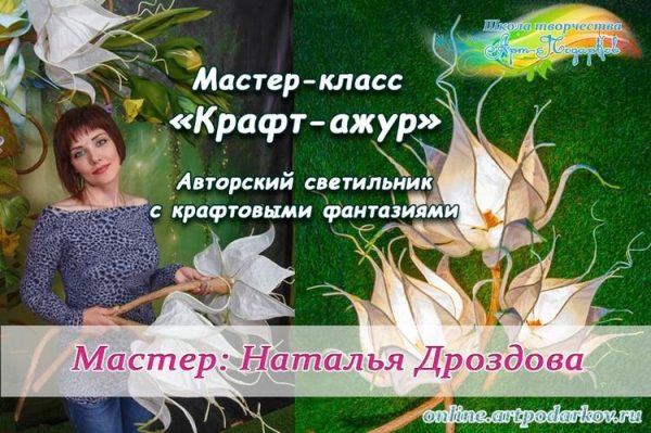 [Декор] Крафт-ажур, крафтовый интерьерный светильник  [Наталья Дроздова]