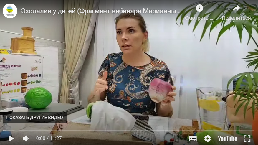 Эхолалии: типы, причины, как работать [Марианна Лынская]