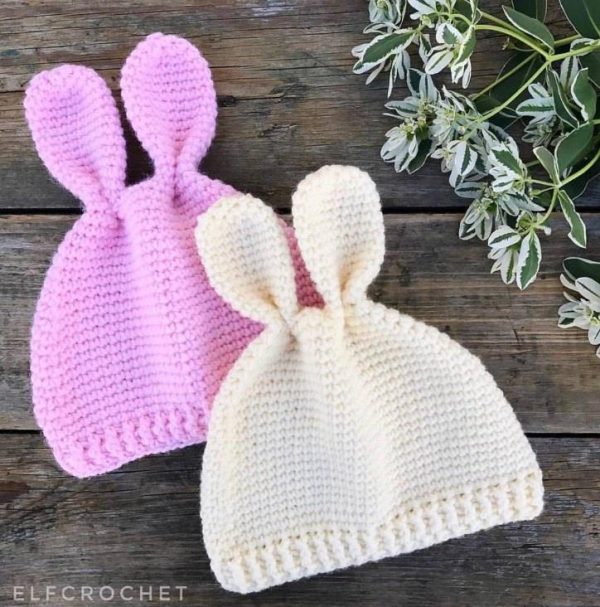 [elfcrochet] Шапочка Зайка крючком [Эльвира Рукосаева]
