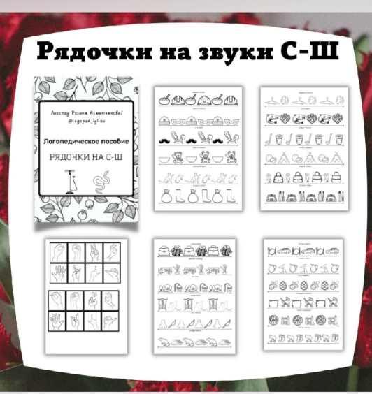 Логопедическое пособие Рядочки на звуки С-Ш [Регина Набиева]