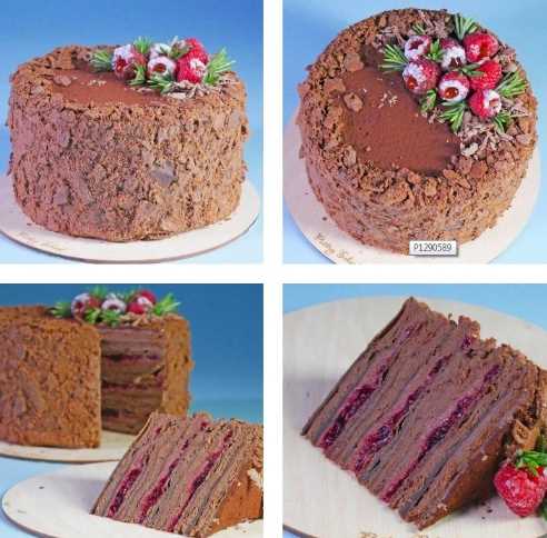 [Pastry-School]Торт Наполеон малина  двойной шоколад [Елена Крохмаль]