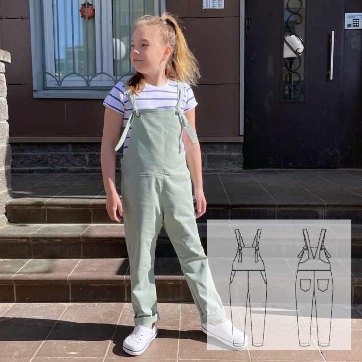 [Patterns] Детский полукомбинезон Summer. Размеры 104-170 [Катя Мхитарян]