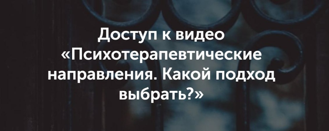 Психотерапевтическое направление. Какой подход выбрать? [Вероника Степанова]