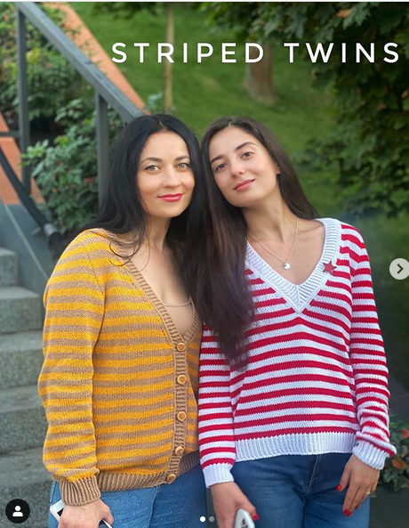 Пуловер, кардиган striped_twins  [Наталья Аксенова]
