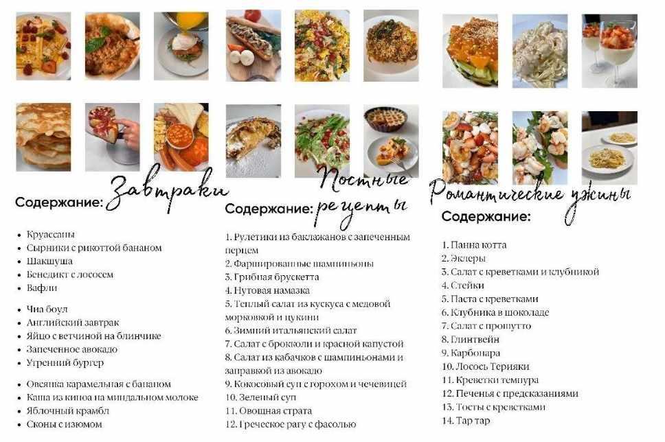Сборники рецептов. Завтраки, Романтические ужины, Постные рецепты [Валерия Васенева]