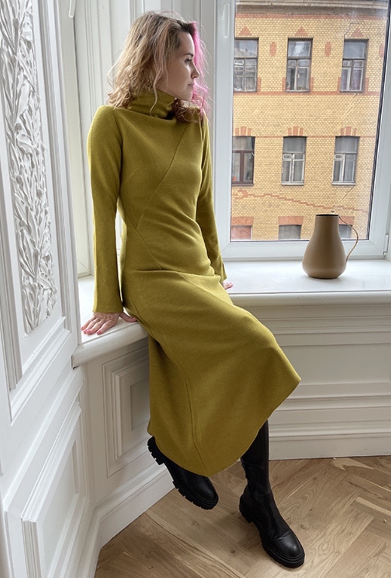 [Studio.Yusupova] Платье трикотажное Audrey T. Размер 40-52. Рост 168-172 [Кристина Юсупова]