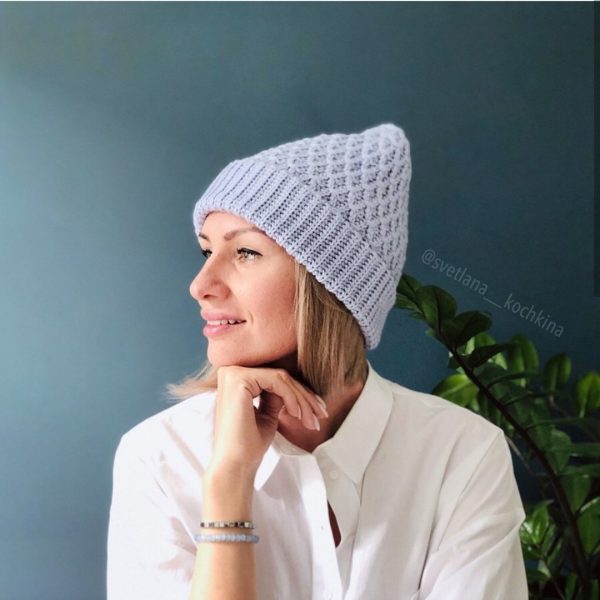 [Вязание] Шапка крючком Interlace_hat [Светлана Кочкина]