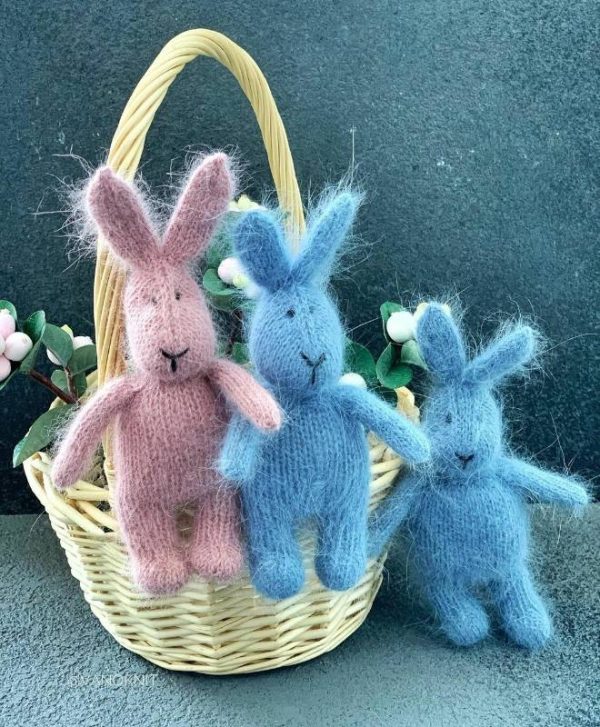 Зайчик спицами Minirabbit [vanoknit]