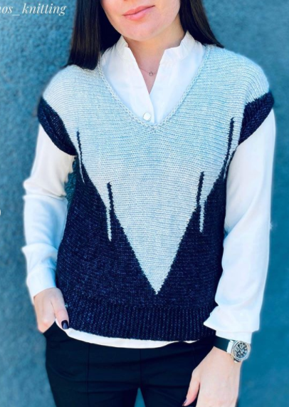 Жилет Line [mos_knitting]