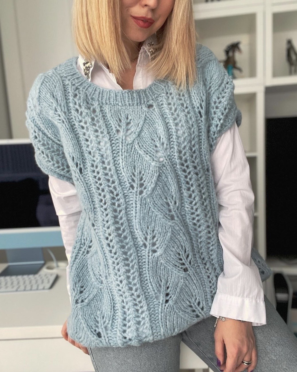 Жилет Vest spring [feel.love.knit]