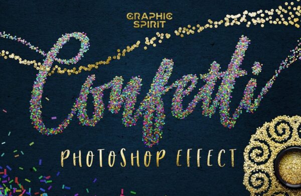 [Action] Эффекты конфетти для Photoshop