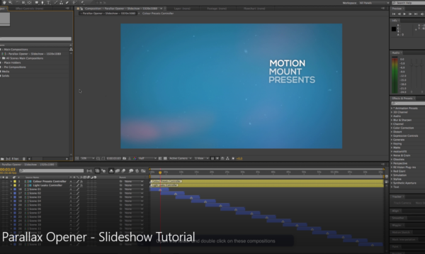 [AE] Слайдшоу с параллаксом / After Effects Template Parallax Opener  Slideshow